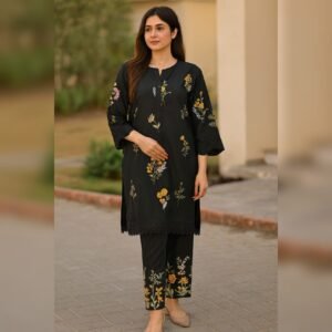 ns a000c8 embroidery 3pc cotton suit