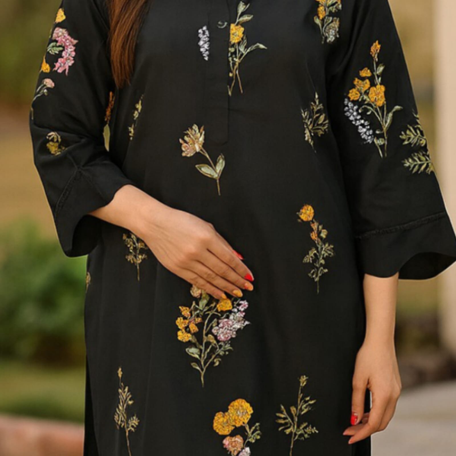 ns a000c2 sequin embroidery 3pc chiffon dress