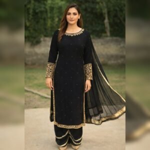 NS A000C13 - Premium Embroidery Handwork 3PC Chiffon Suit