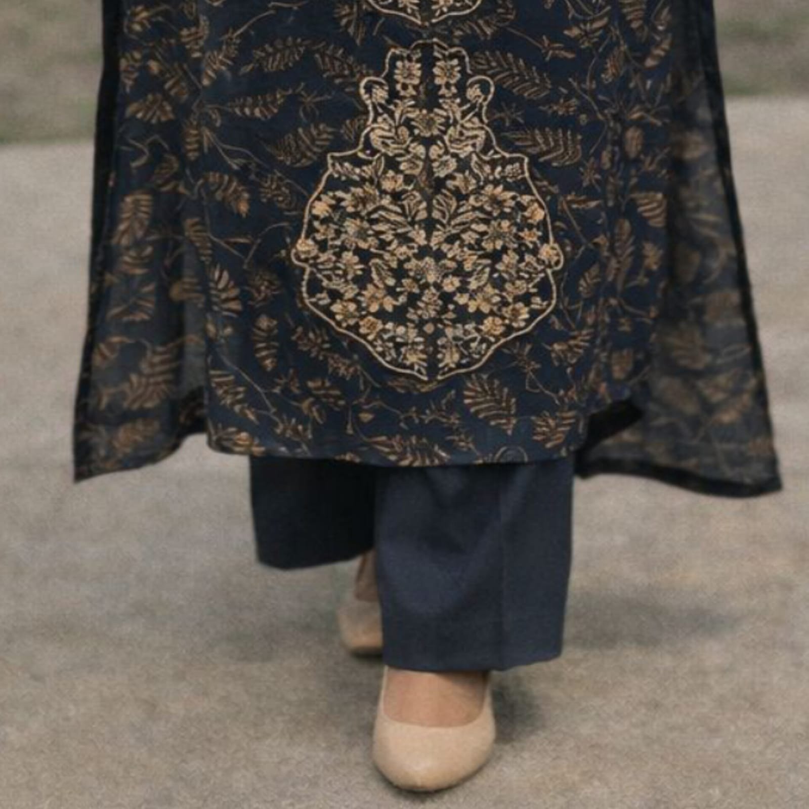 NS A000C17 Embroidery 3PCs Viscose Suit