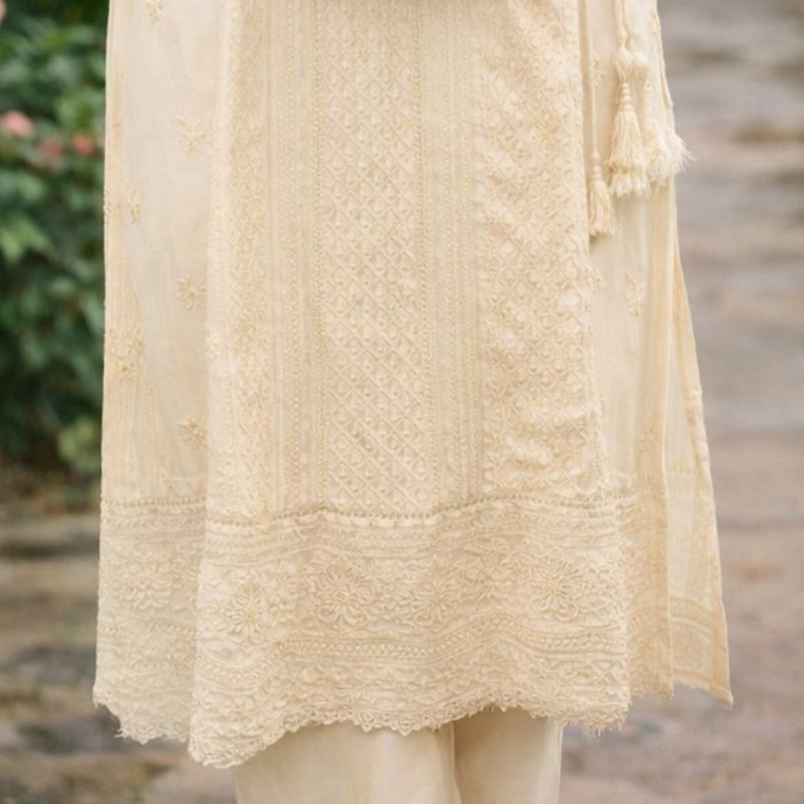 NS A000C22 Embroidery 3PCs Cotton Suit